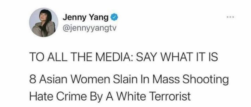 8 Asians, 7 Women Slain In mass shooting hate crime by a white terrorist