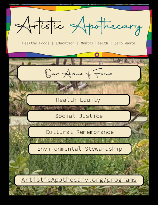 Nature Background. Our areas of Focus: Health Equity, Social Justice, Cultural Remembrnace, Environmental Stewardship