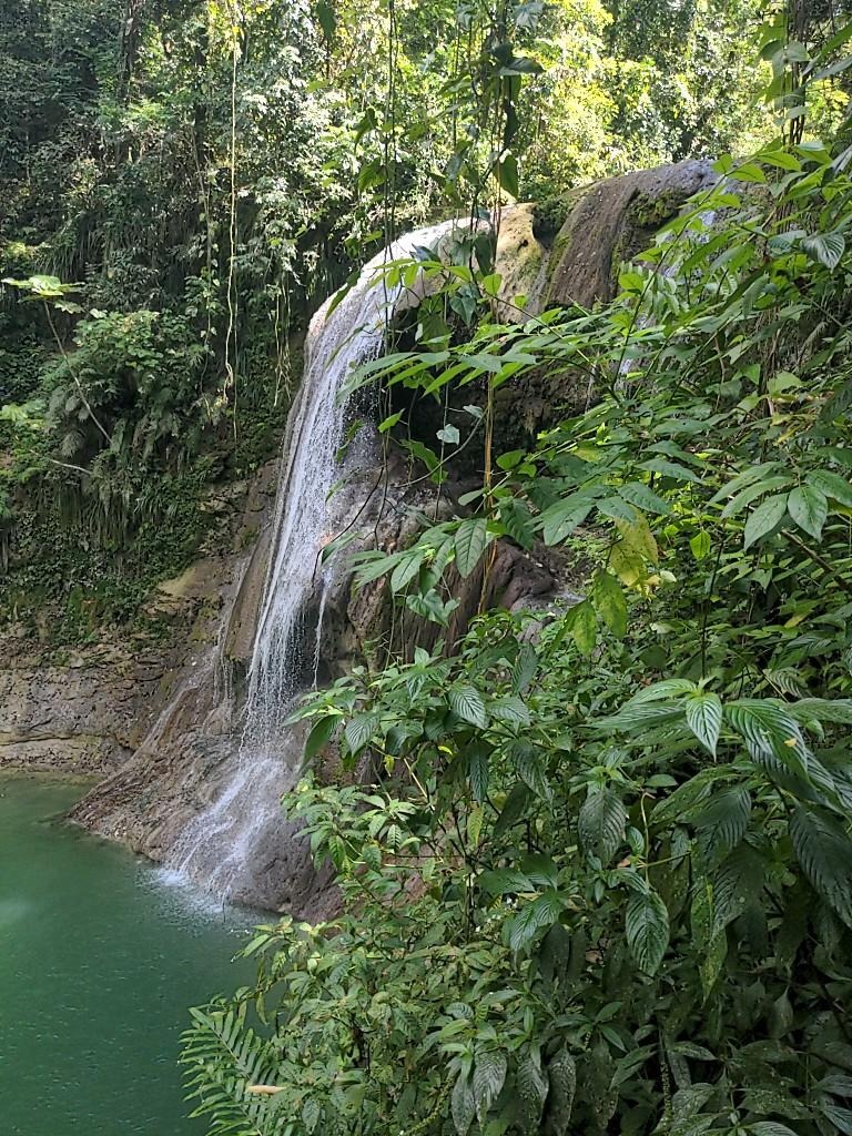 Sebastian waterfall in Taino territory, Boriken
